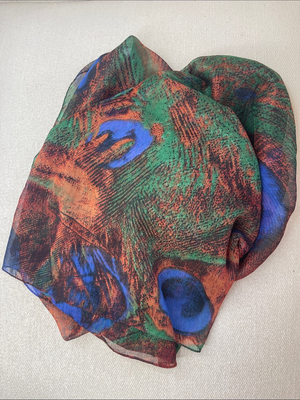 S26. Peacock Scarf | Melanie Lyne | 43 x 80"